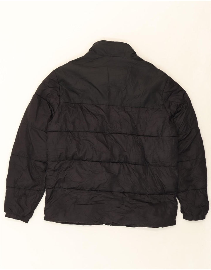 JACK & JONES Mens Padded Jacket UK 38 Medium Black Vintage Jack & Jones and Second-Hand Jack & Jones from Messina Hembry 