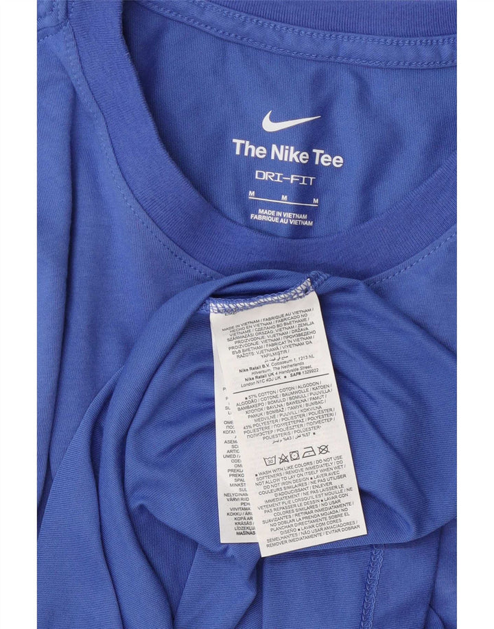 T-shirt grafica da uomo Nike Top in cotone blu medio