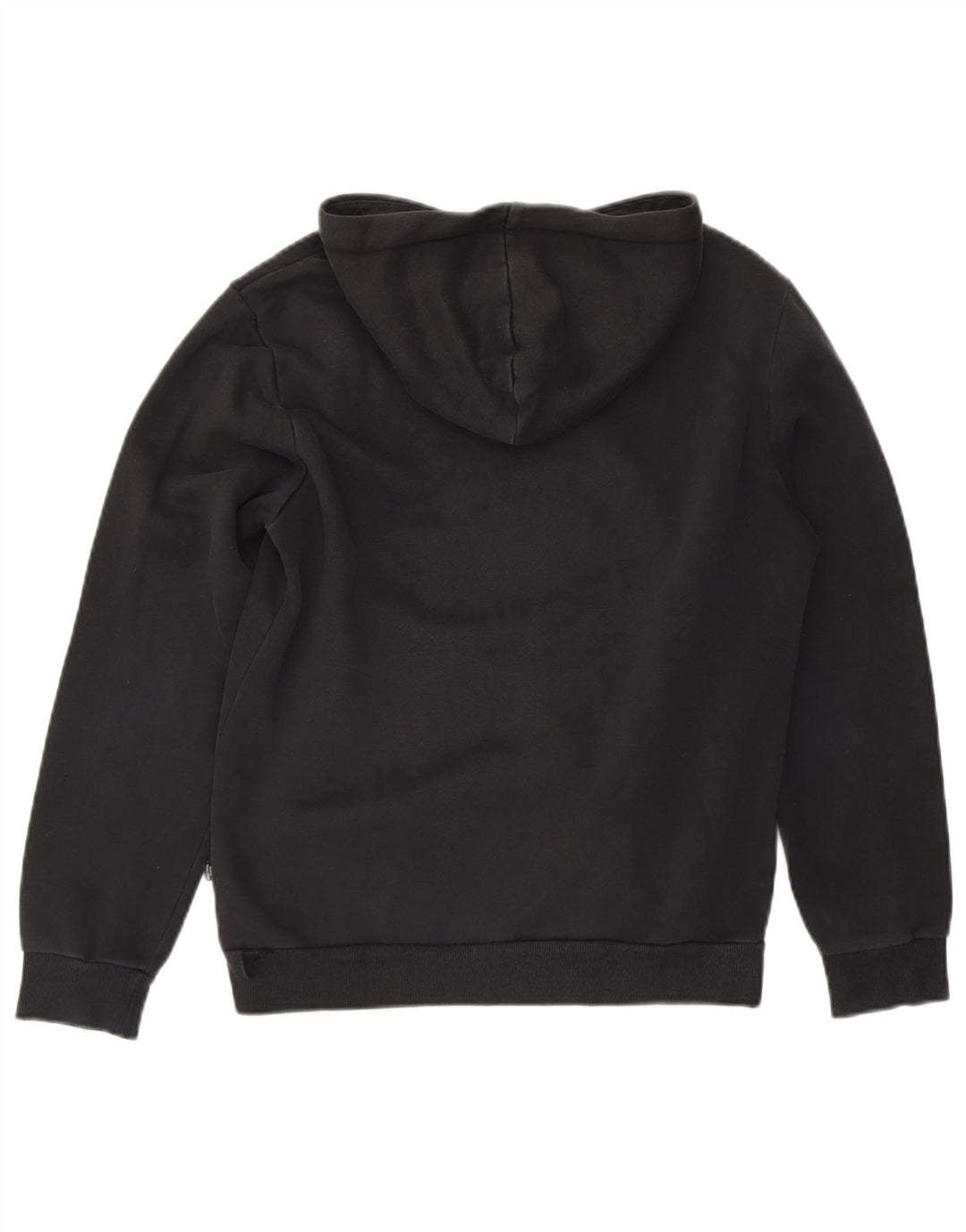 PUMA Mens Graphic Hoodie Jumper Small Black Cotton
