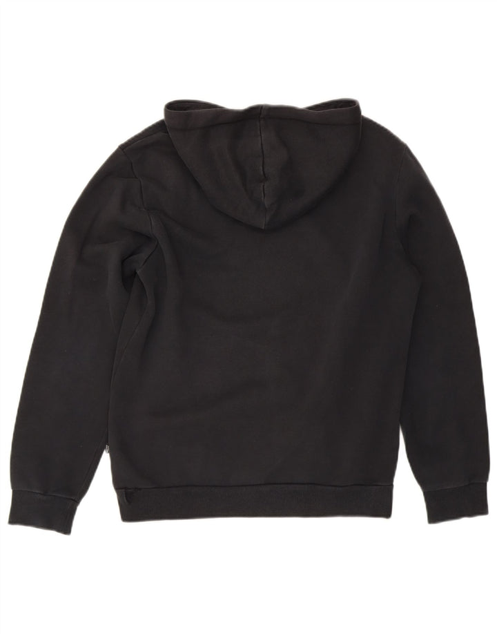 PUMA Mens Graphic Hoodie Jumper Small Black Cotton