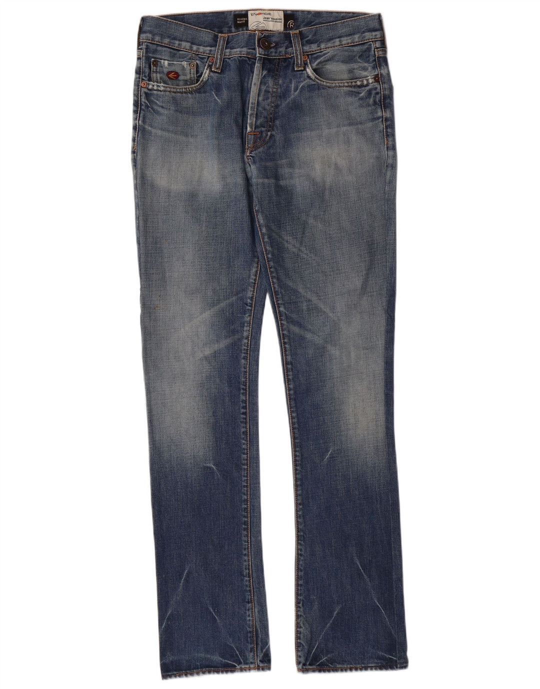 ENERGIE Womens Morris Straight Jeans W30 L34  Blue Cotton