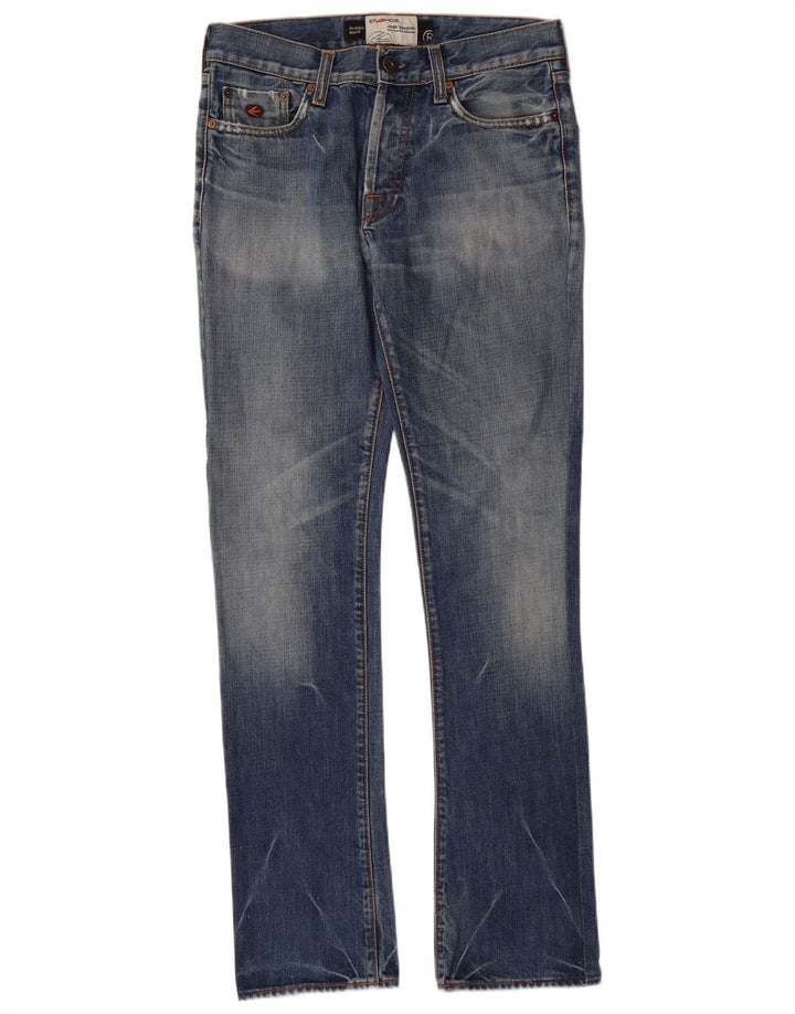 ENERGIE Womens Morris Straight Jeans W30 L34  Blue Cotton