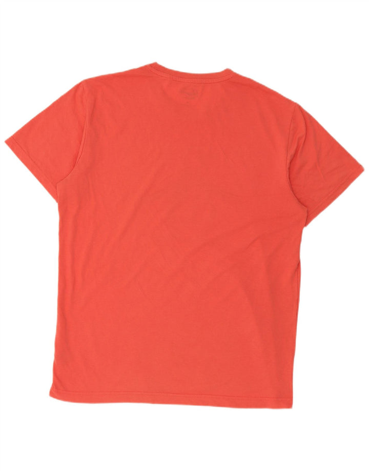 T-shirt grafica da uomo Penguin Top grande in cotone arancione