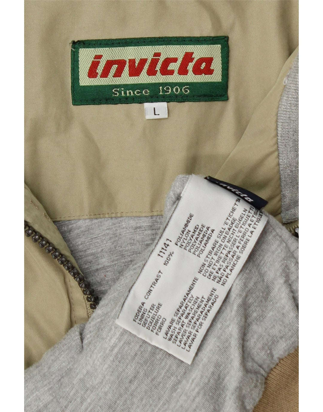 Giubbotto bomber da uomo Invicta UK 40 Large Khaki Poliammide