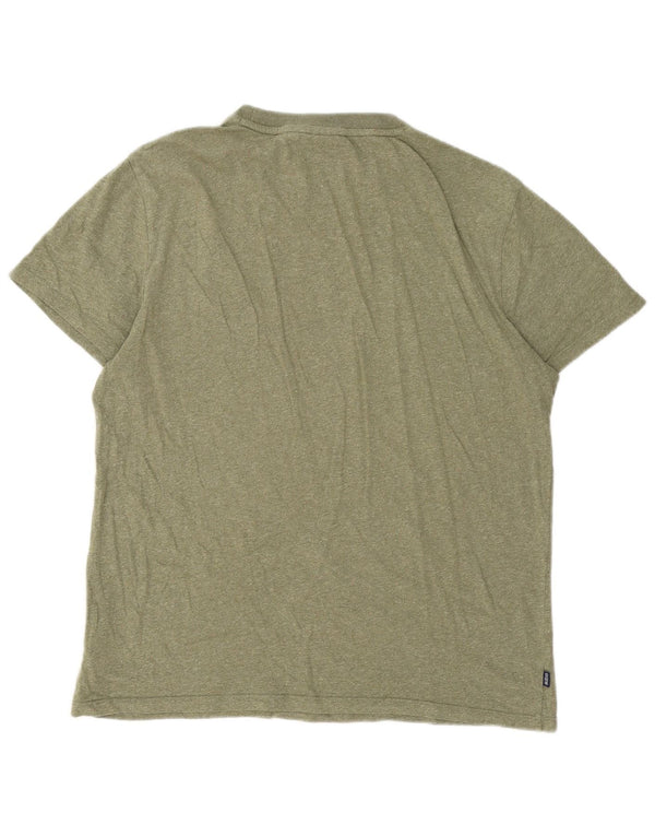 T-shirt da uomo Superdry Top XL in cotone chiazzato verde