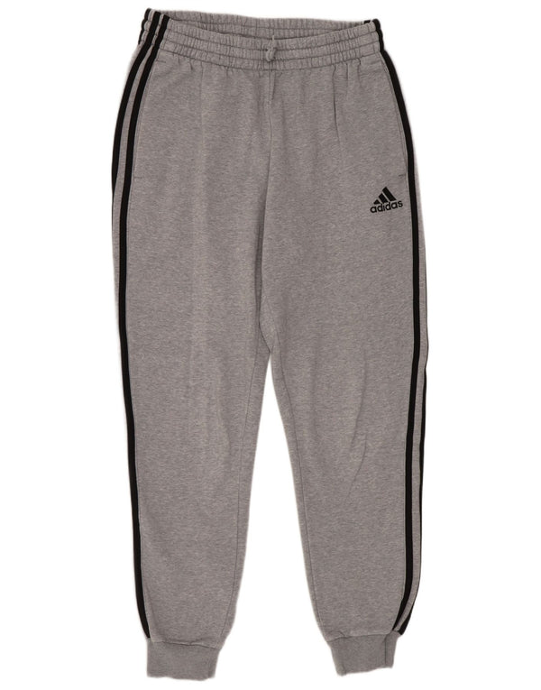 Pantaloni da tuta da uomo Adidas Joggers in cotone grigio medio