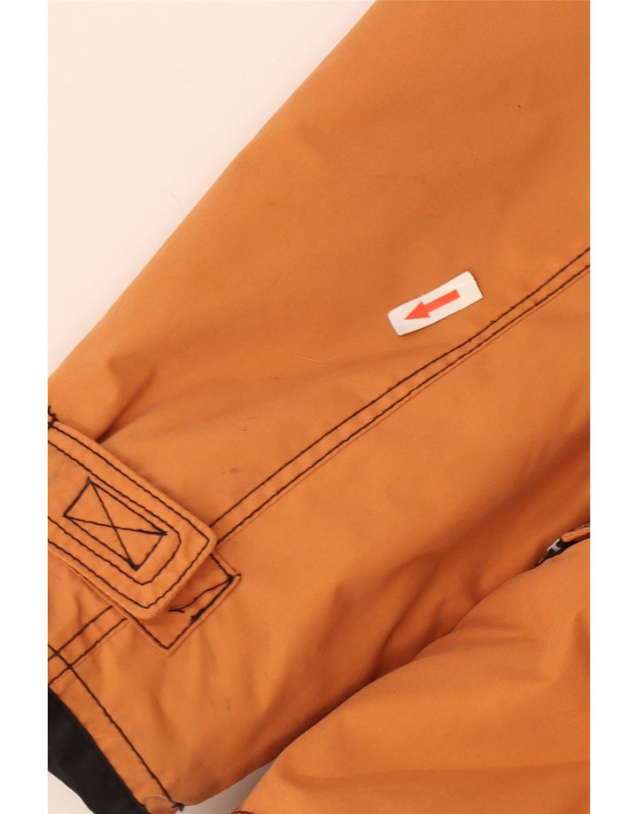 Giacca a vento vintage da uomo con cappuccio UK 40 grande arancione