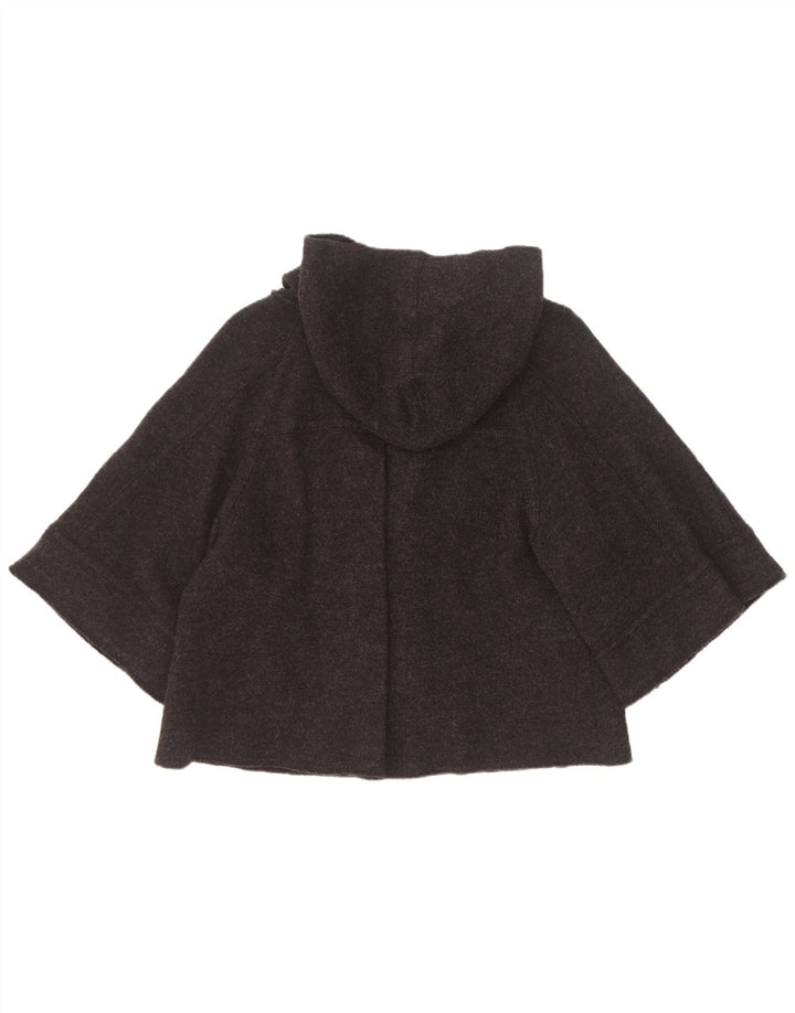 Cappotto a maniche corte con cappuccio corto da donna Penny Black UK 12 Medio Nero