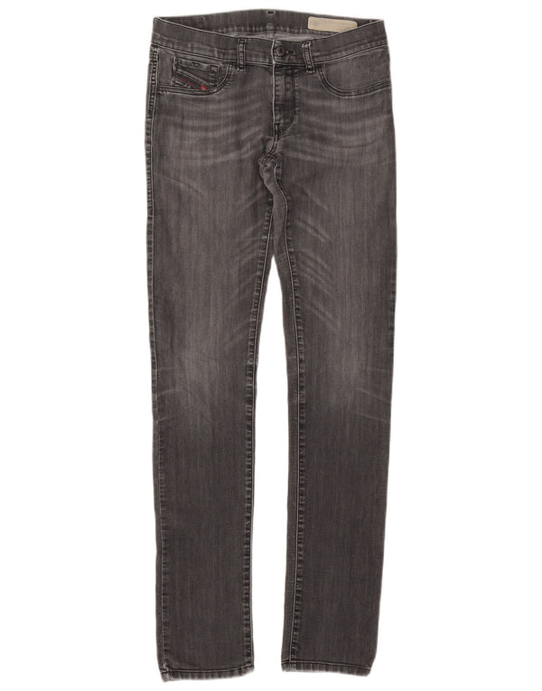 Jeans Jeggings Super Slim a vita bassa da donna Diesel Livier W30 L33 cotone grigio