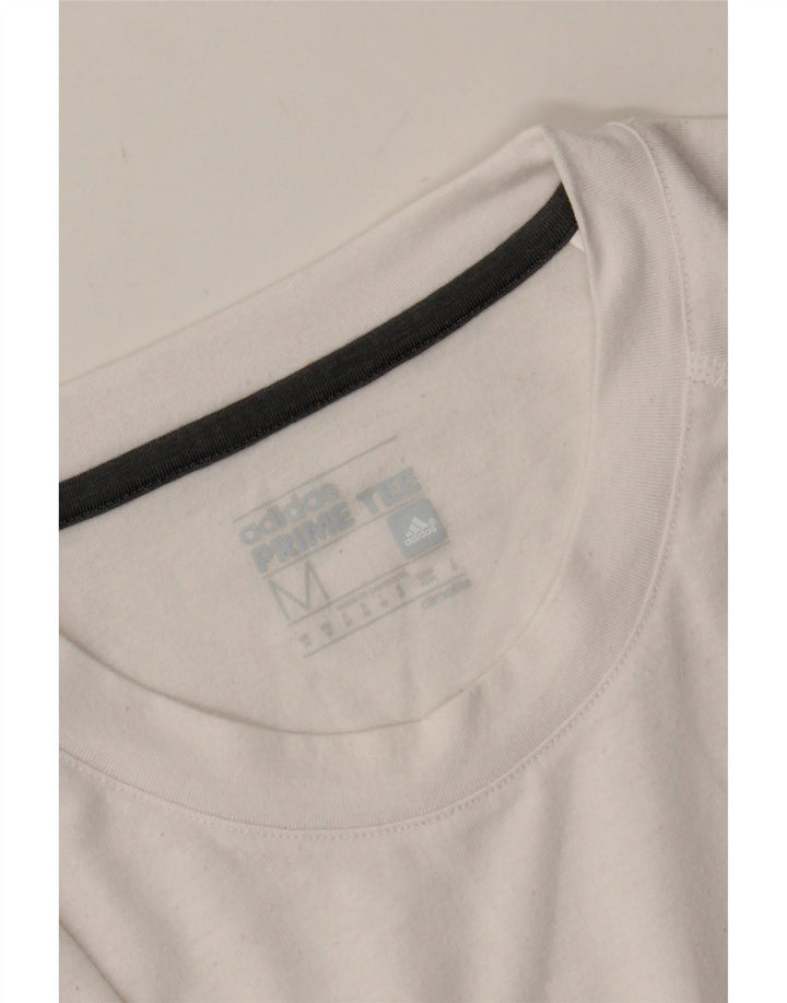 ADIDAS Mens Climalite T-Shirt Top Medium White Vintage Adidas and Second-Hand Adidas from Messina Hembry 