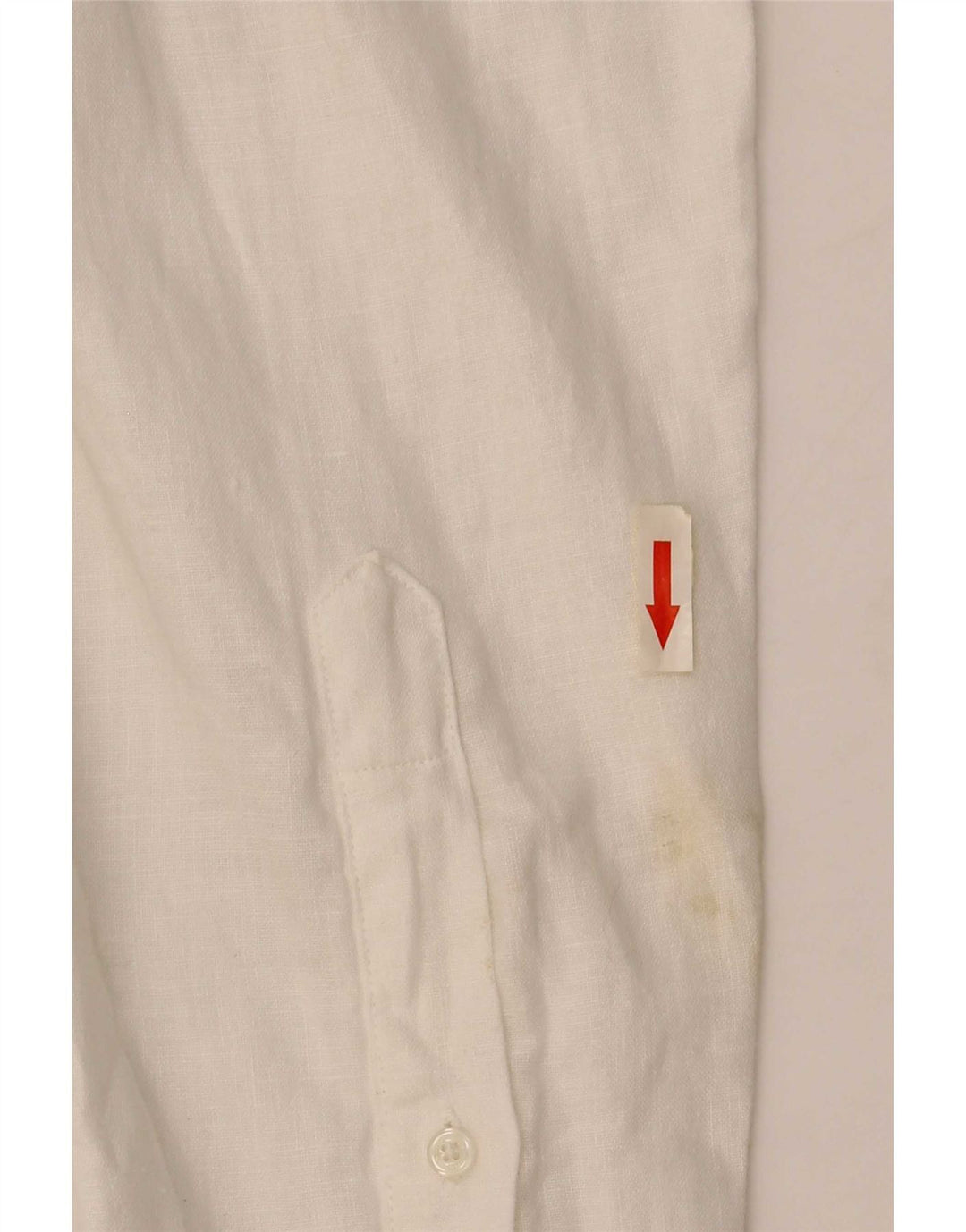 Camicia Trussardi Uomo Taglia 43 Large Lino Bianco