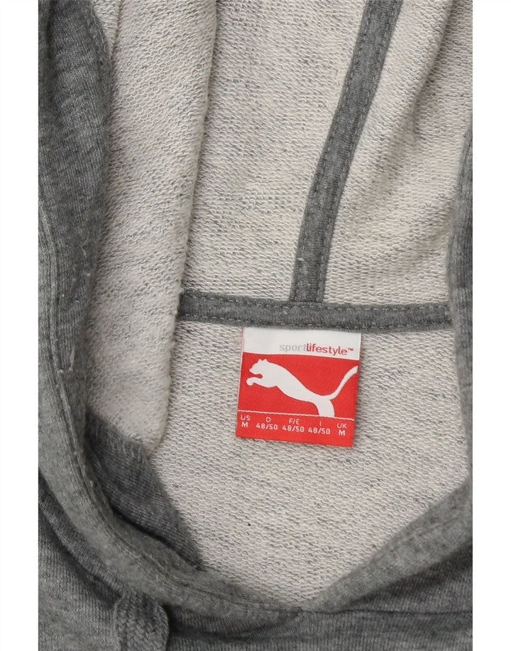 Felpa con cappuccio grafica PUMA da uomo grigio medio