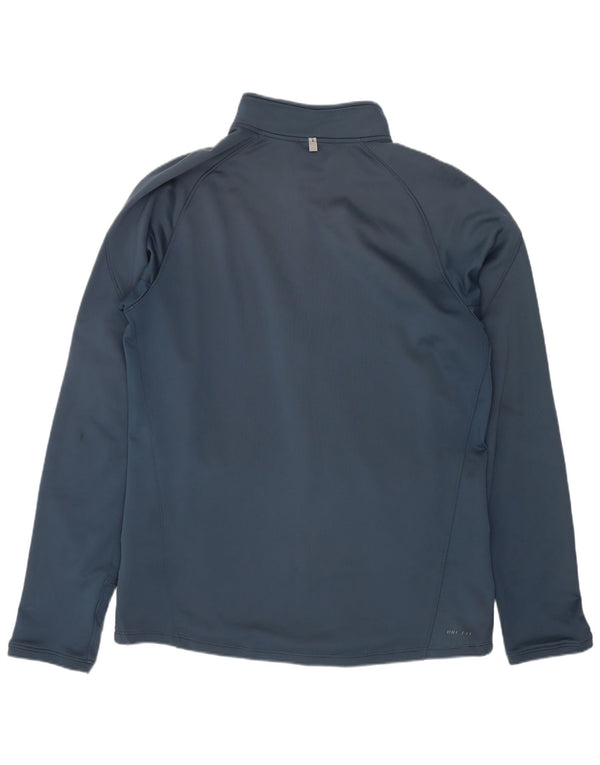 Giacca superiore della tuta da uomo Nike in poliestere blu medio