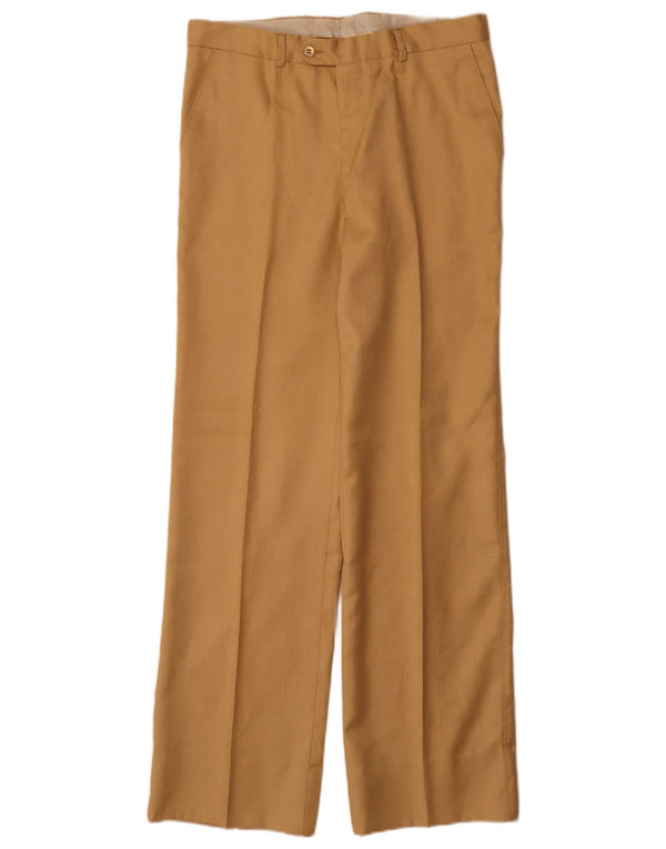 Pantaloni casual dritti da uomo vintage IT 48 medio W30 L32 Beige