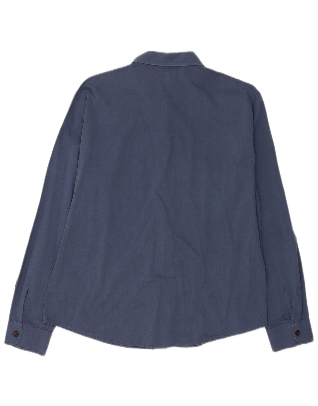 Camicia da donna Benetton UK 16 Large in cotone blu navy