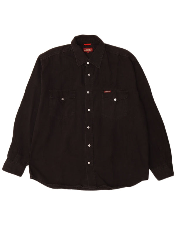 Camicia da uomo Carrera XL in cotone nero