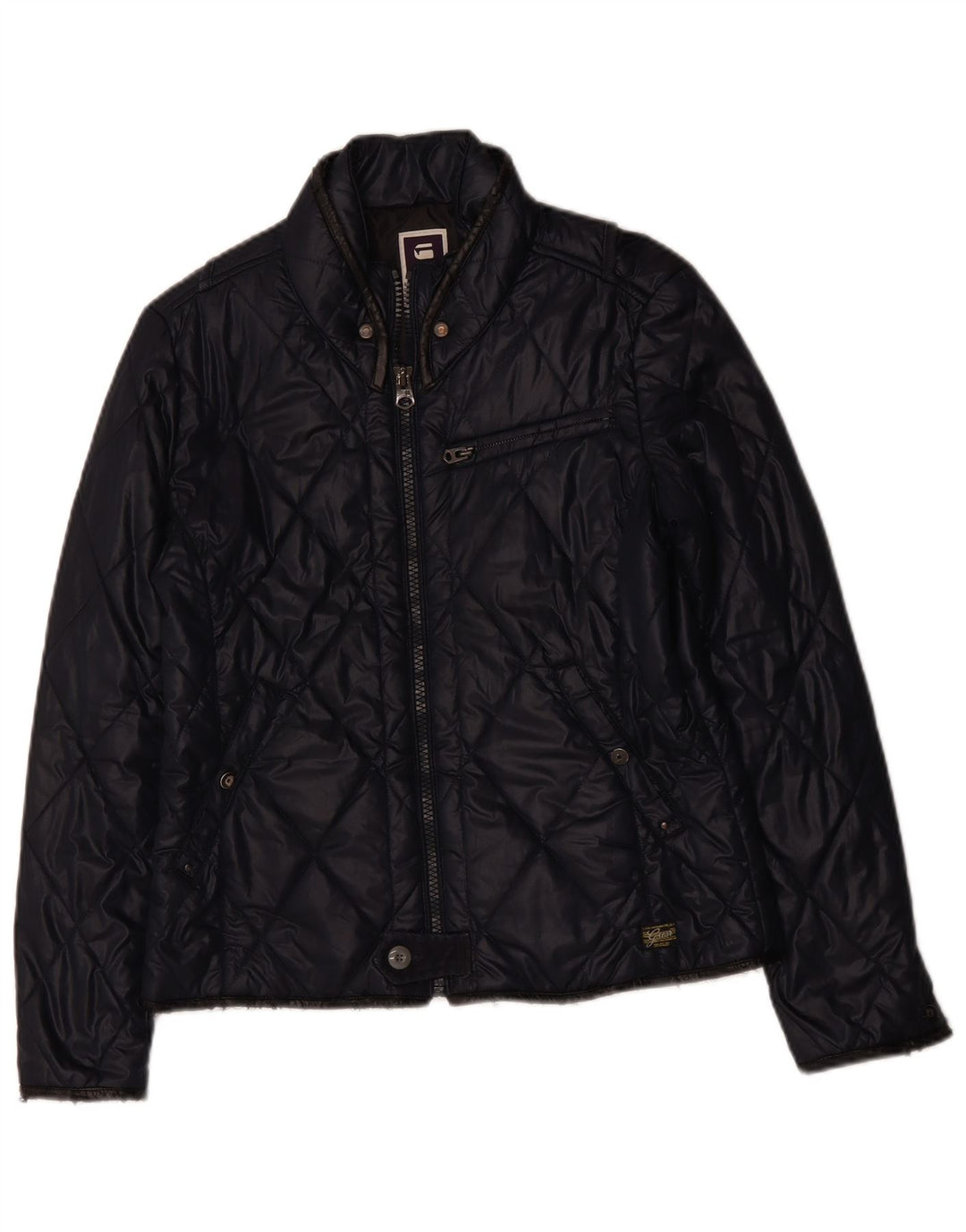 Giacca trapuntata da donna G-STAR UK 16 grande poliestere blu navy
