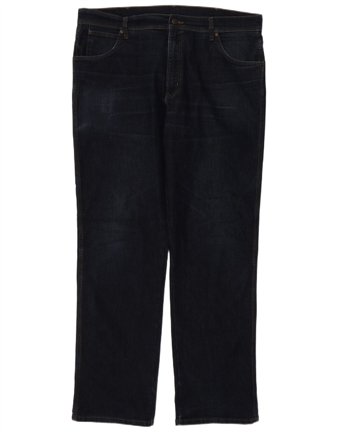 Jeans dritti Wrangler da donna vestibilità regolare W40 L34 cotone blu navy