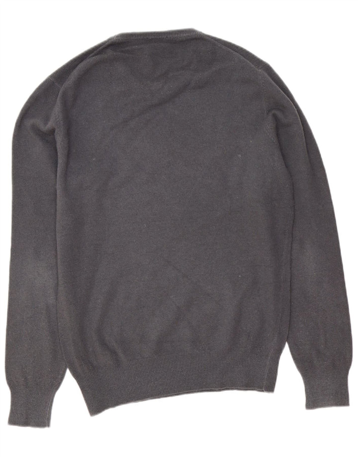 Maglione maglione girocollo con grafica da uomo Sisley grigio medio