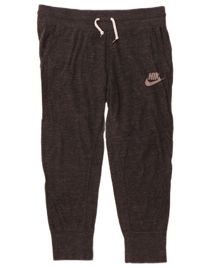 Pantaloni da tuta Nike Capri da donna, pantaloni da jogging UK 14 grigio medio chiazzato