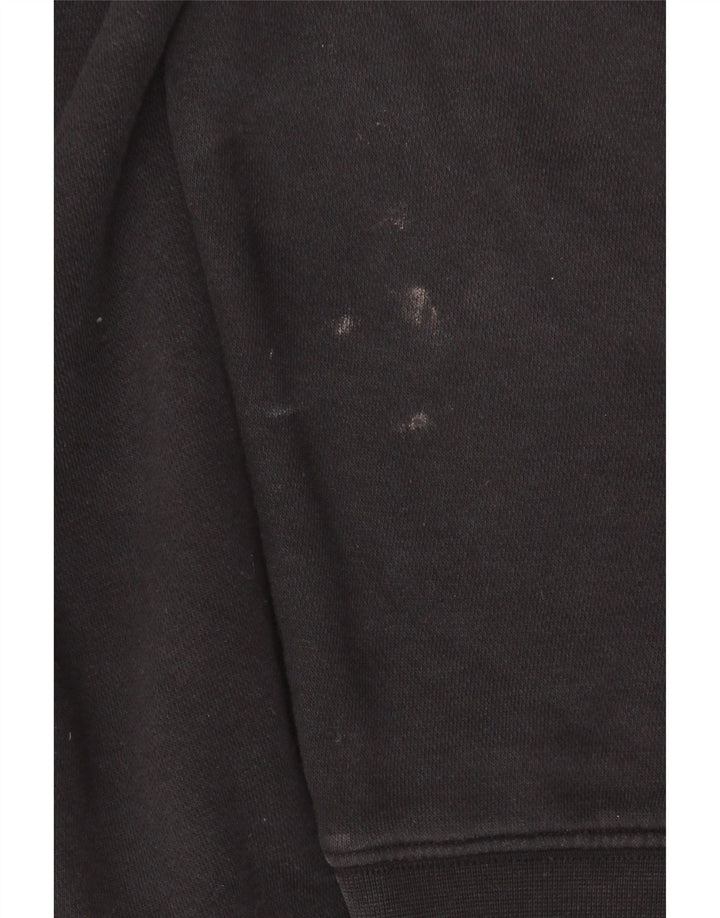 Maglione con cappuccio e vestibilità ampia NIKE da uomo, cotone medio nero