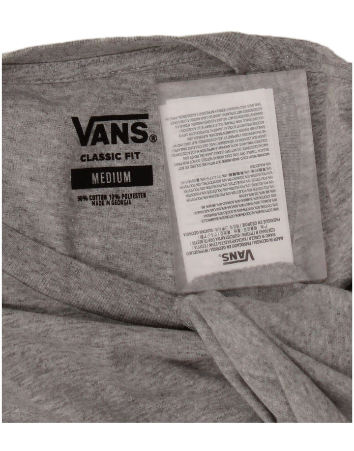 T-shirt da uomo dalla vestibilità classica VANS, in cotone mélange grigio medio