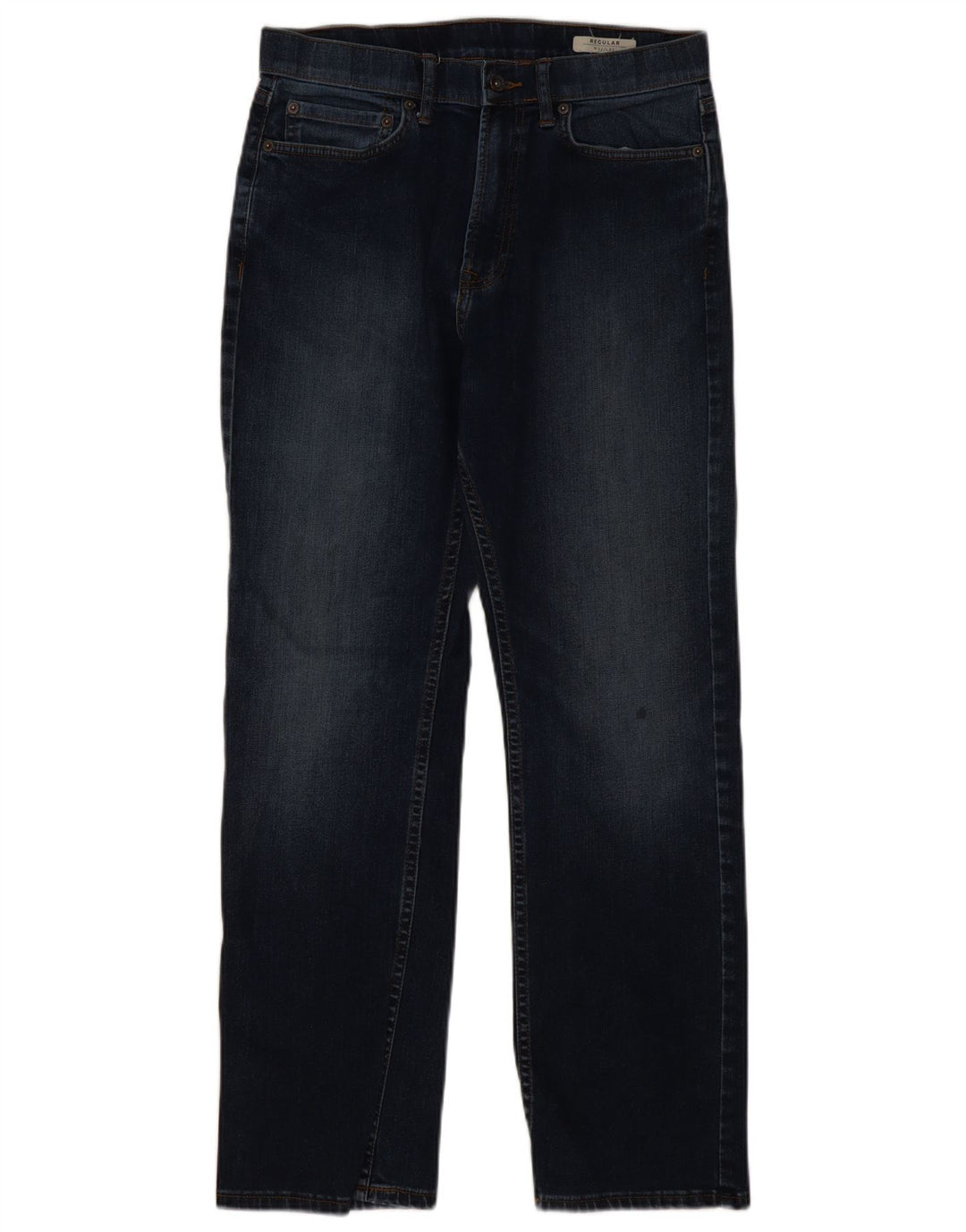 Jeans dritti da uomo Marks & Spencer W32 L31 cotone blu navy