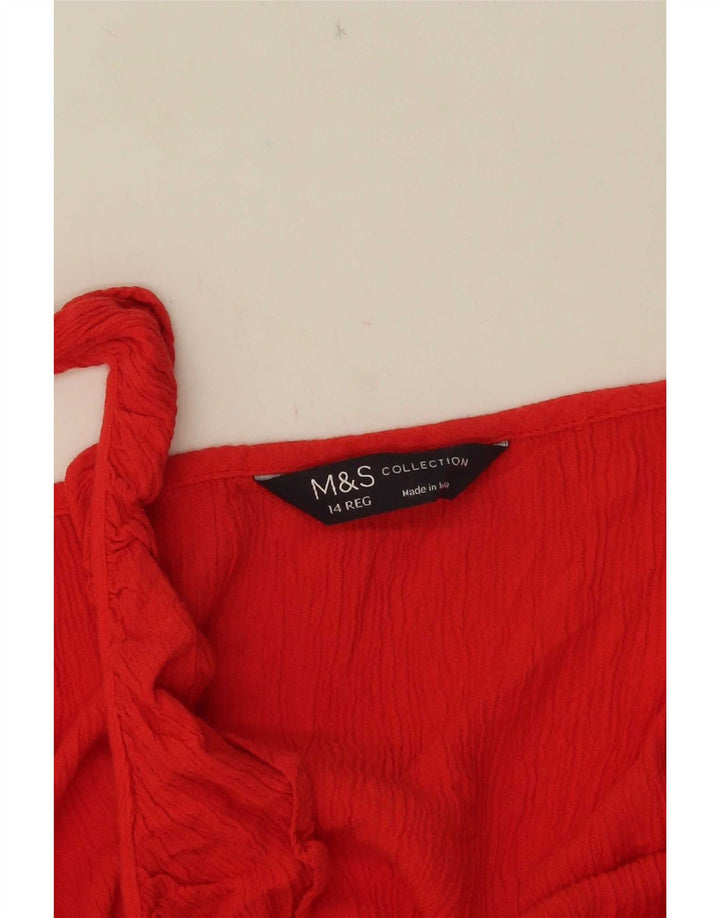 Marks & Spencer Maxi prendisole da donna UK 14 medio rosso