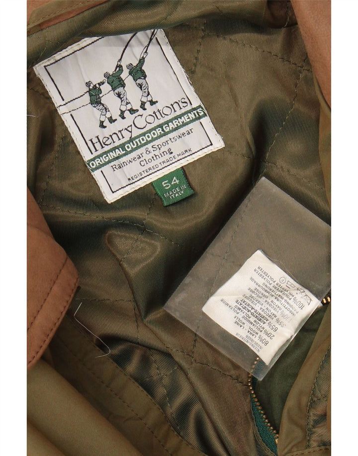 Impermeabile da uomo Henry Cottons IT 54 2XL Poliestere kaki