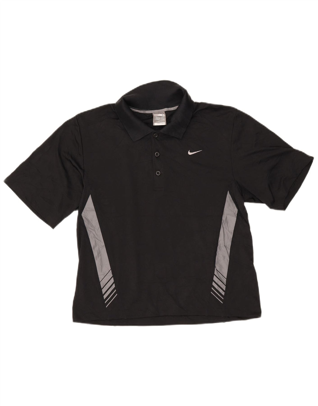Polo NIKE da uomo UK 36/38 Small Black Colourblock