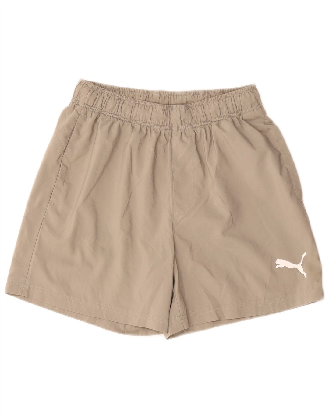 Pantaloncini sportivi Puma da donna piccoli in poliestere beige