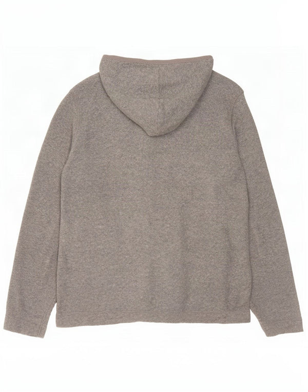 Giacca in pile oversize con cappuccio da donna Gap UK 10 Small Grigio Poliestere