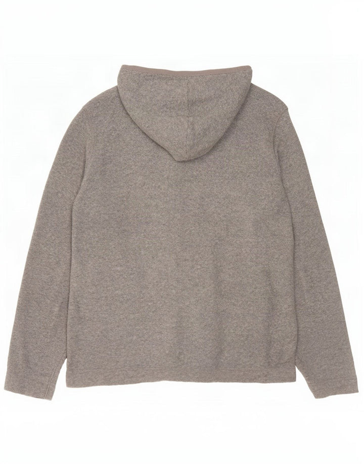Giacca in pile oversize con cappuccio da donna Gap UK 10 Small Grigio Poliestere