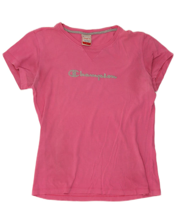 T-shirt grafica Champion da donna Heritage Fit UK 14 Large Rosa