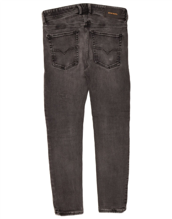 DIESEL Womens Skinny Jeans W30 L27 Grey Cotton