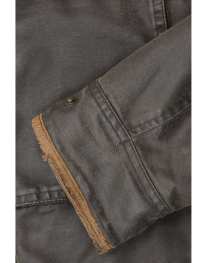 Giacca da uomo in cotone cerato Fat Face UK 36 Small Poliestere grigio