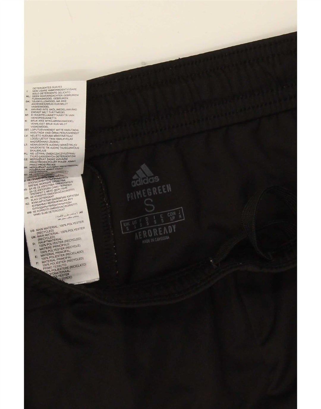 Pantaloncini sportivi Adidas Aeroready da uomo piccoli in poliestere nero