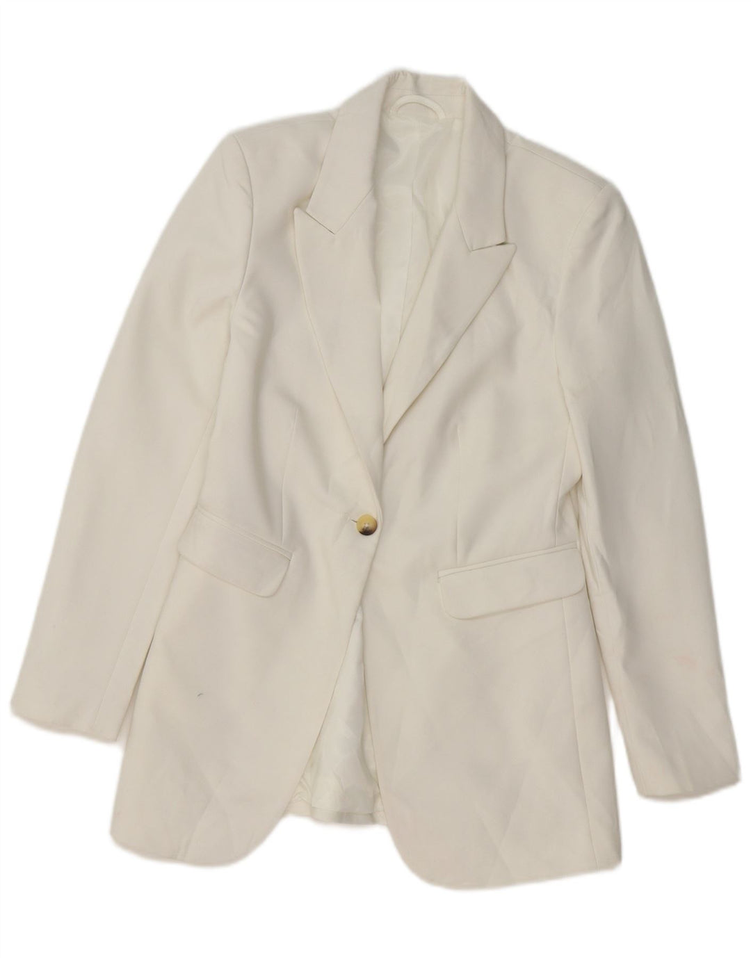 MARKS & SPENCER Giacca blazer da donna a 1 bottone London UK 6 XS Bianca