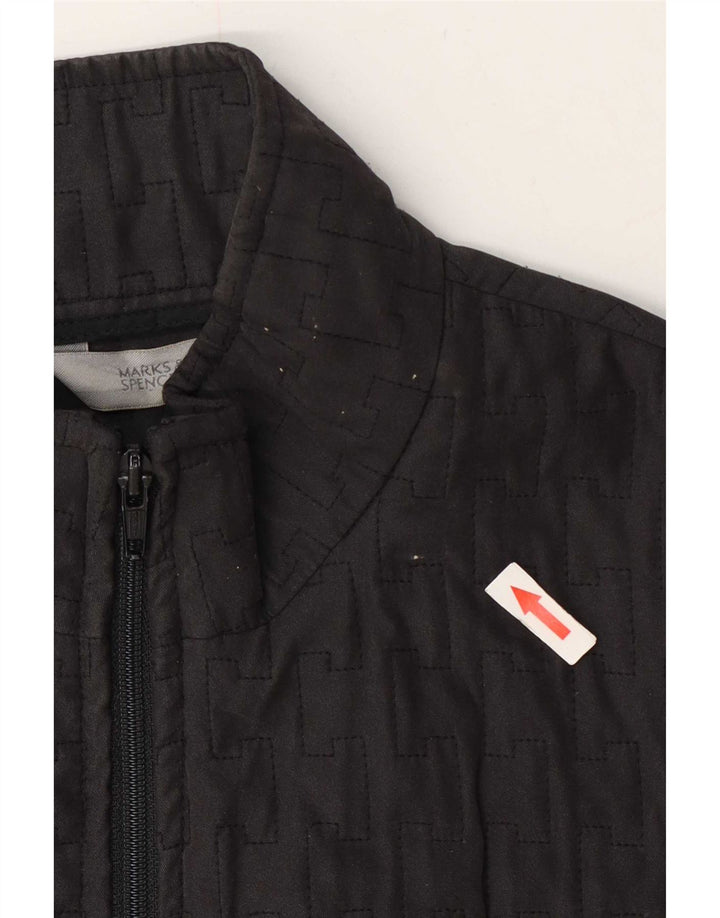 Giacca trapuntata da donna Marks & Spencer UK 14 Poliestere grigio medio