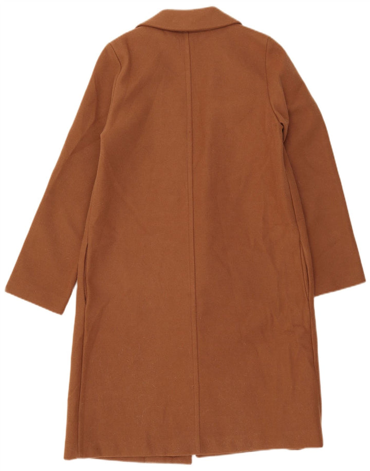 Soprabito aperto da donna Zara UK 10 piccolo poliestere marrone