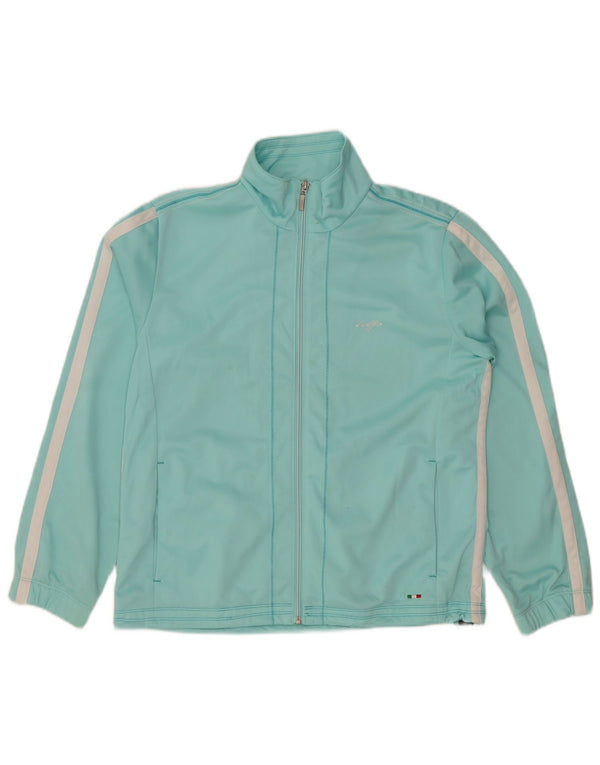 Giacca da tuta da donna LOTTO UK 18 XL Poliestere a righe blu