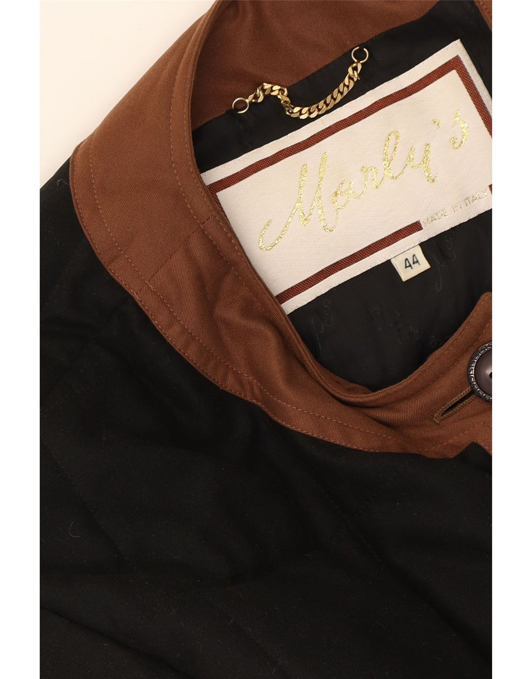 MORLY'S Womens Quilted Jacket IT 44 Medium Black Colourblock Polyester Vintage Morly's and Second-Hand Morly's from Messina Hembry 