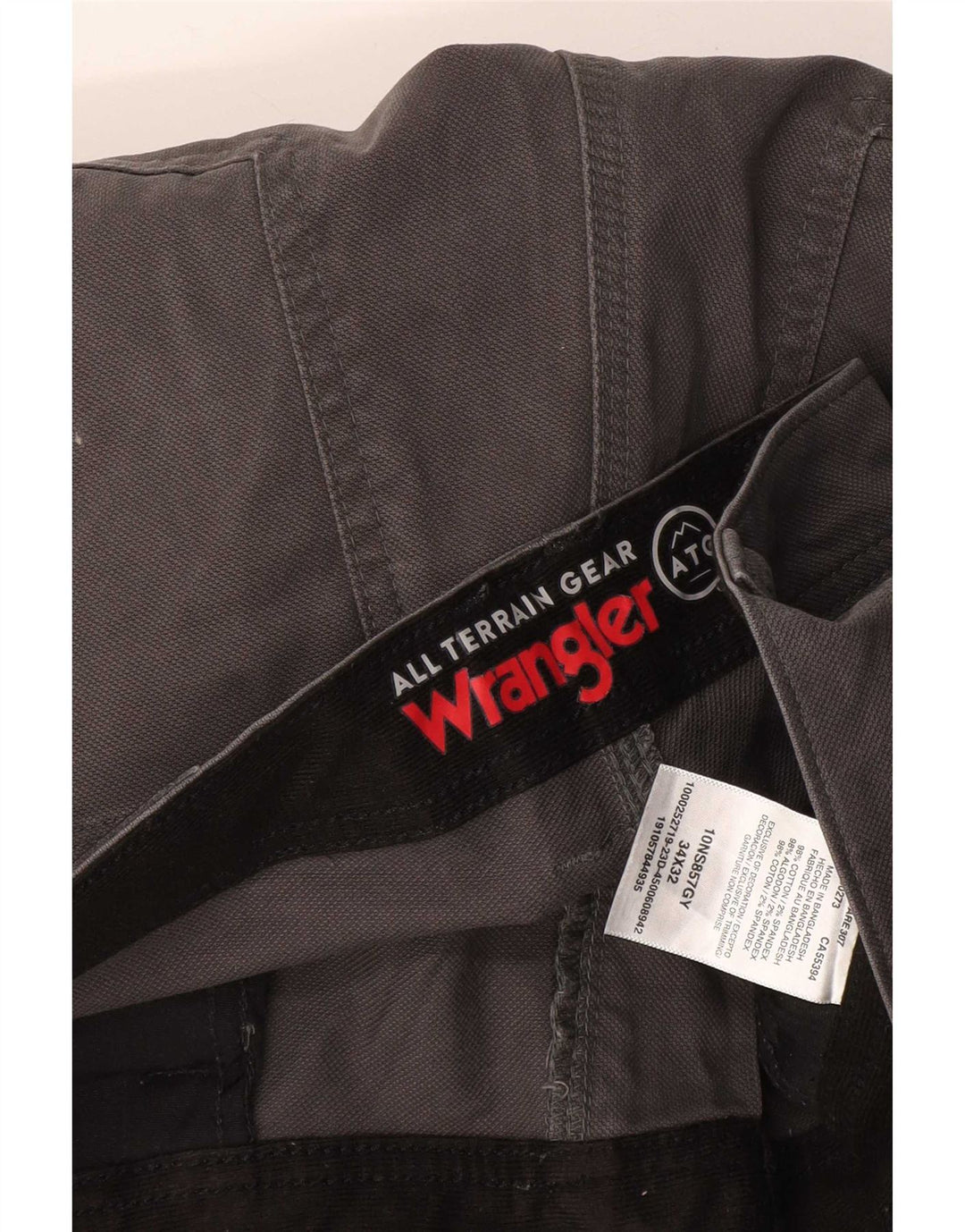 Pantaloni cargo dritti da uomo Wrangler W34 L32 cotone grigio