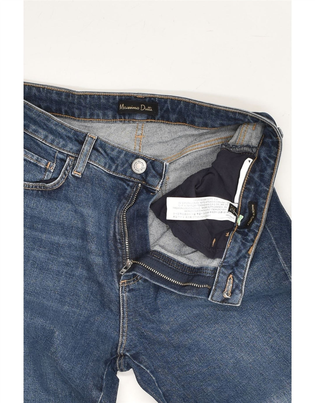 MASSIMO DUTTI Womens Tapered Jeans EU 38 Small W30 L29 Blue Cotton | Vintage Massimo Dutti | Thrift | Second-Hand Massimo Dutti | Used Clothing | Messina Hembry 