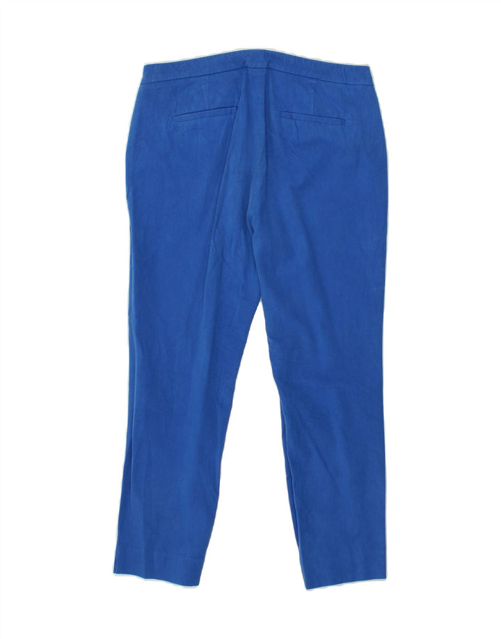 J. CREW Womens Slim Cropped Trousers US 8 Medium W26 L25 Blue Cotton Vintage J. Crew and Second-Hand J. Crew from Messina Hembry 