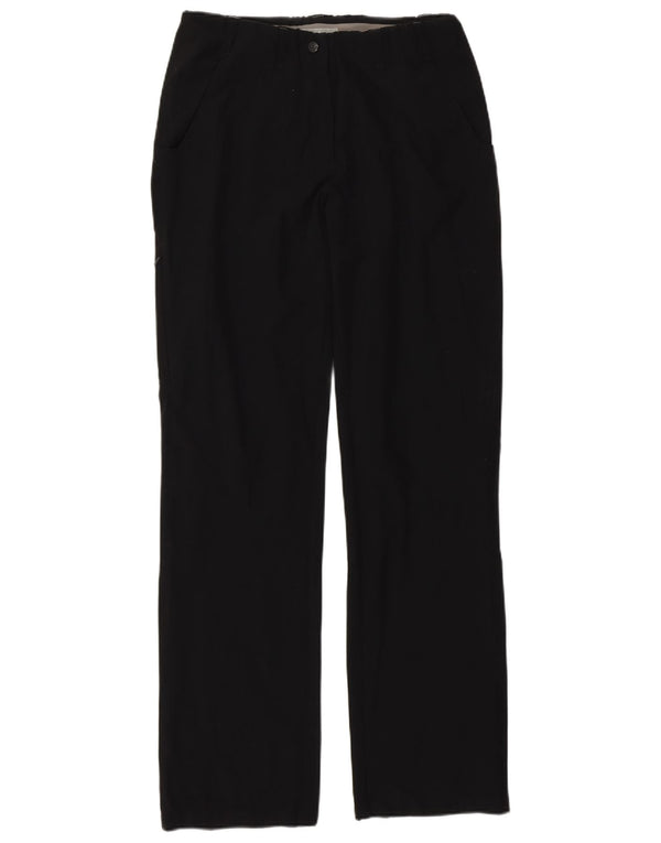 Pantaloni chino dritti da donna Rohan UK 8 Small W28 L30 Poliammide nera