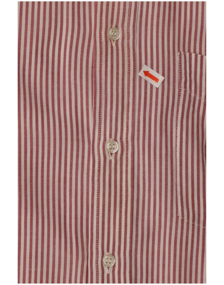 PEROSINO Camicia Uomo Gessato Medio Rosso