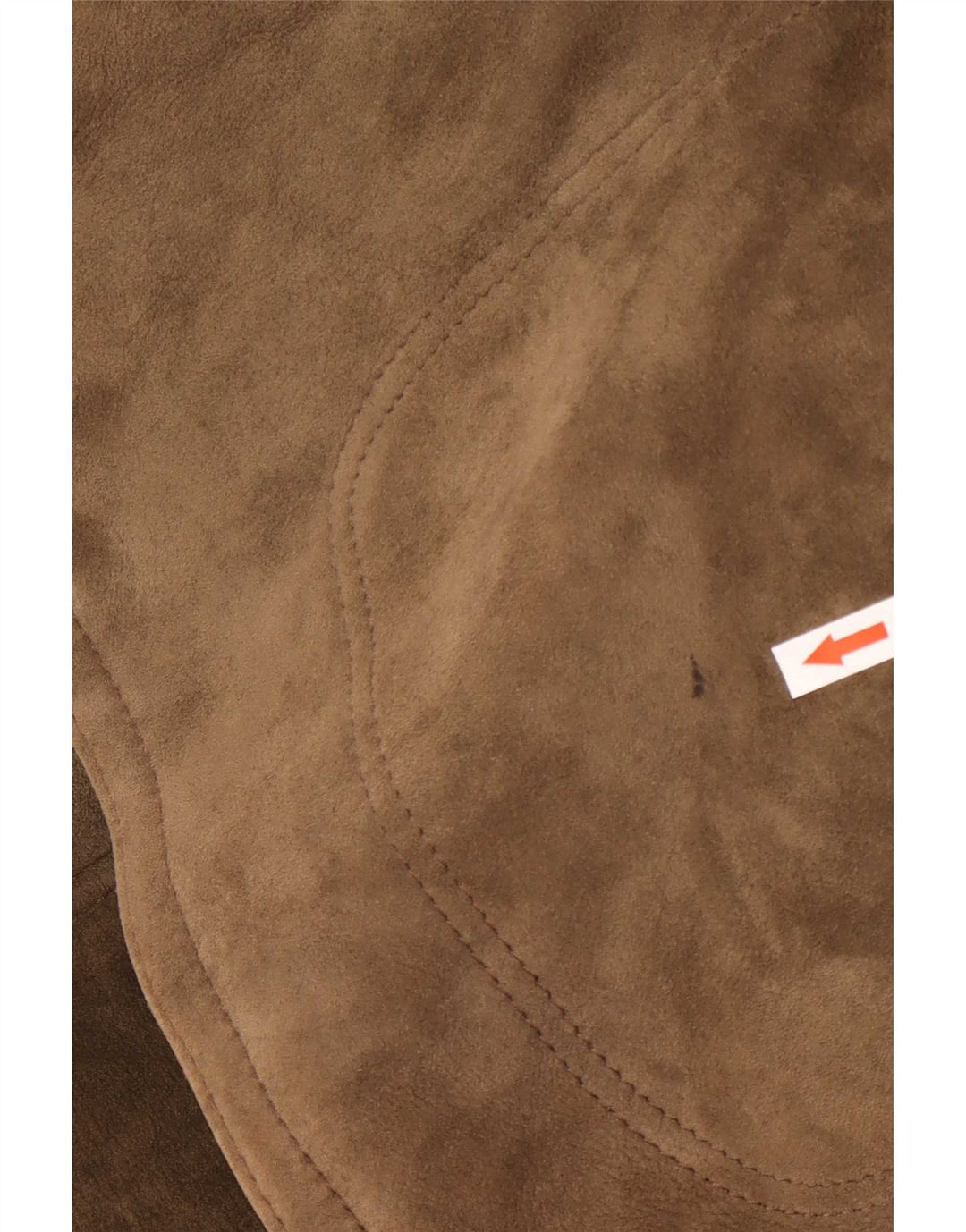Cappotto vintage in montone con cappuccio da uomo IT 54 2XL Cachi