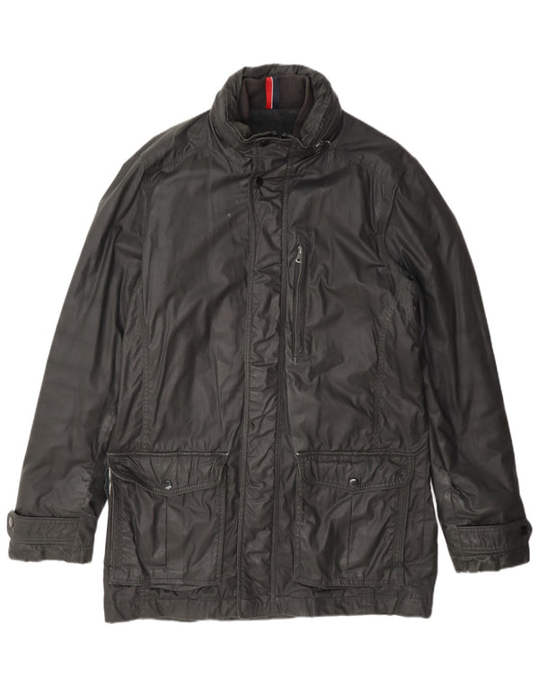 Giacca utility da uomo in ecopelle Tommy Hilfiger UK 38 Grigio medio