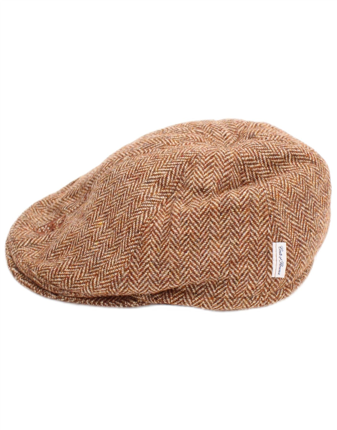 Conte of Florence Coppola da Uomo Beige Medio a Spina di Pesce Classico